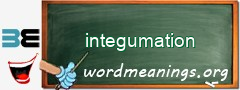 WordMeaning blackboard for integumation